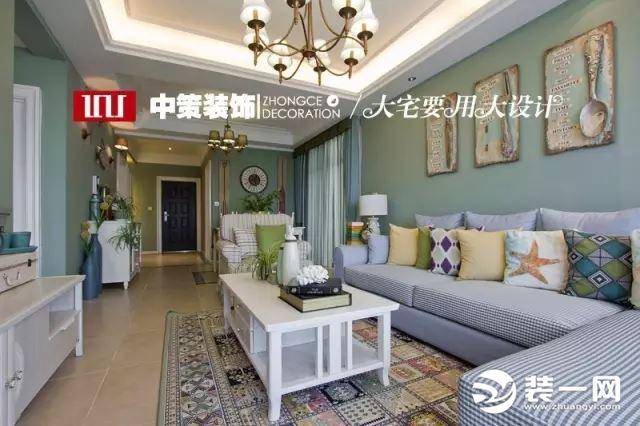 贵阳美的林城90㎡装修实景案例——地中海风格